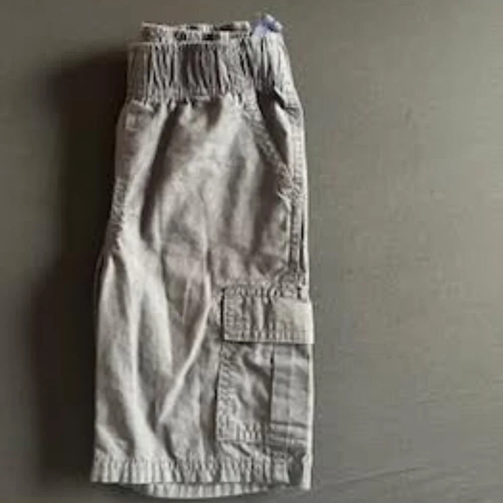 The Children’s Place Boys’ Pull-On Cargo Shorts – Size 6 (Washed Black)